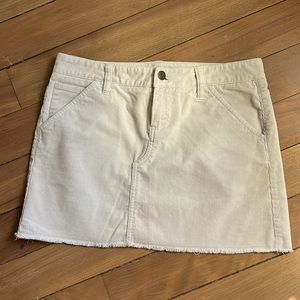 Express corduroy beige women’s skirt